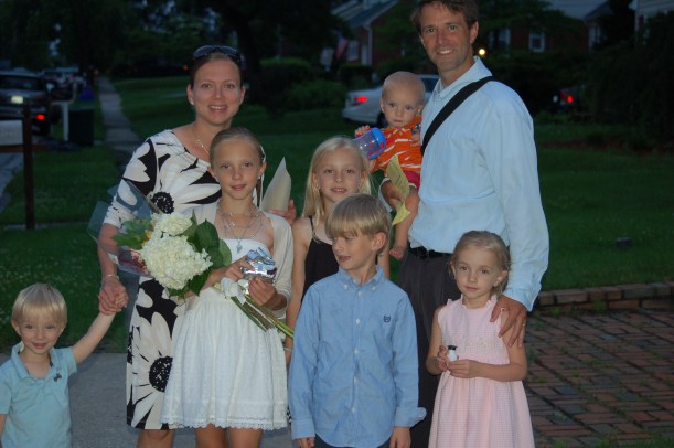 Liz graduates elementary school