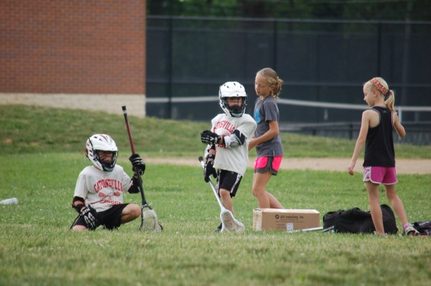 Noah and Jack with the sideline crew