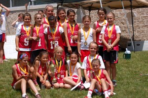 me and my team with the trophy