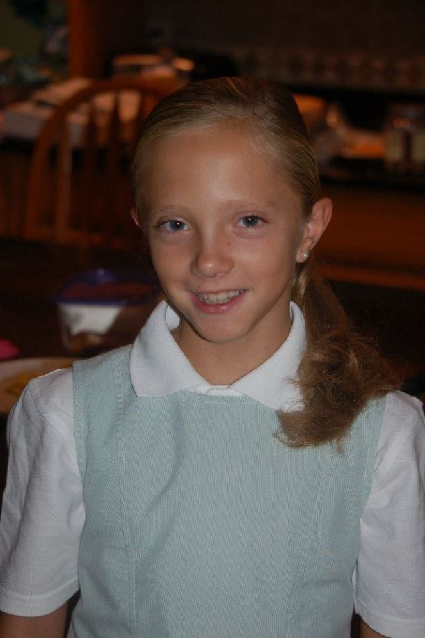 Liz - 1st day of middle school