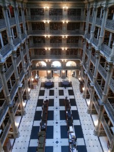 Peabody library - before cleaning